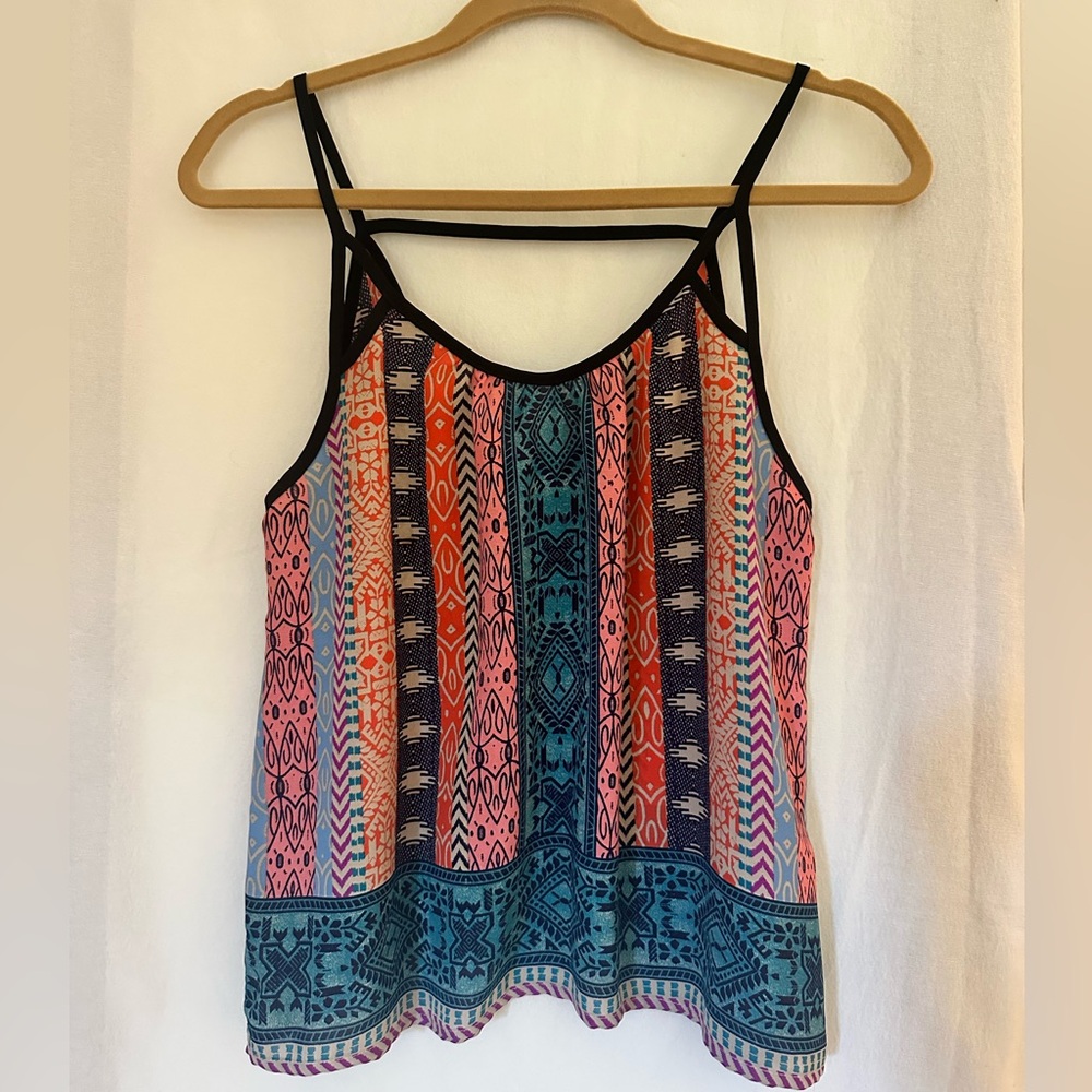 Lush Colorful Patterned Camisole Top